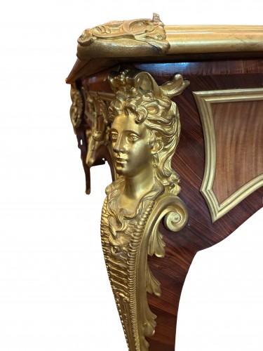 19th century - Bureau plat with espagnolettes model by Charles Cressent -Late 19th century