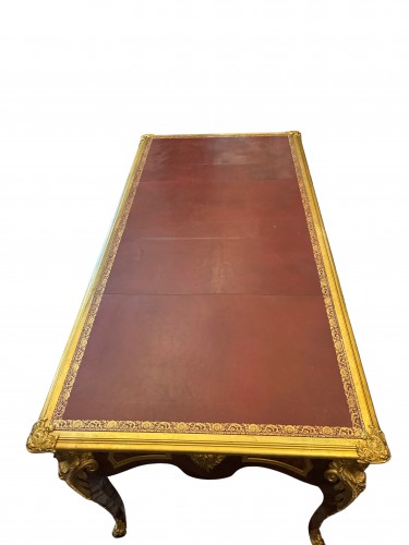 Napoléon III - Bureau plat with espagnolettes model by Charles Cressent -Late 19th century