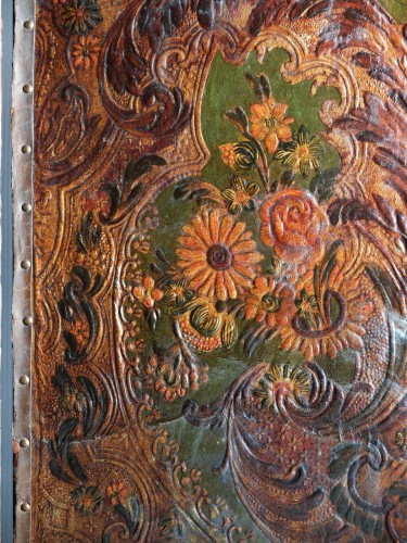 Louis XV - Paravent à 6 feuilles en cuir de Cordoue - XVIIIe siècle