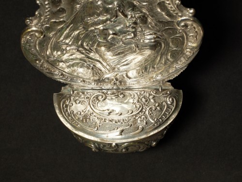 18th century font in solid silver  - 