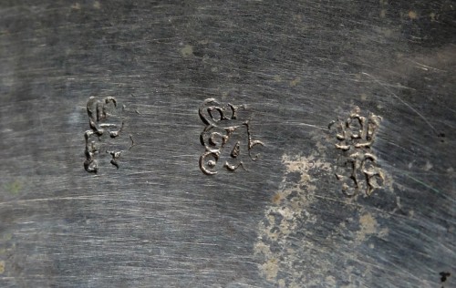 18th century font in solid silver  - Louis XV