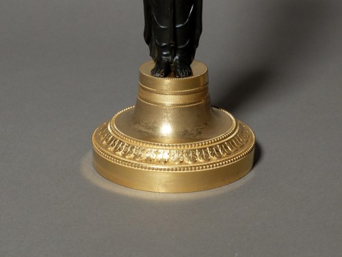 Pair of candlesticks with caryatids - Lighting Style Empire