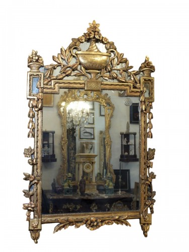 Miroir à parecloses d'époque Louis XVI