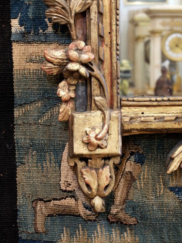 18th century - Louis XVI period mirror with glazing beads