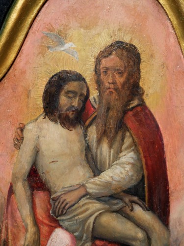 Triptyque de la Sainte Trinité - Fin du XVIe siècle - Antiquités Olivier Alberteau