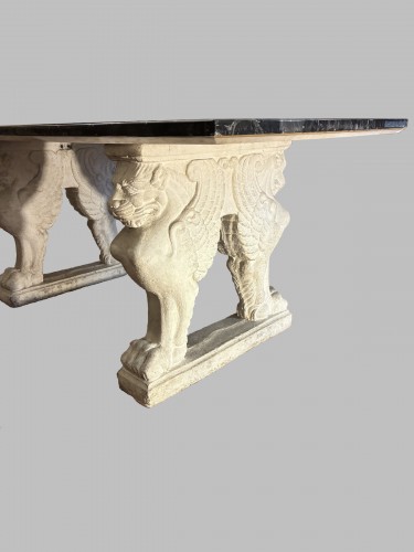 Marbles marquetry table - 50