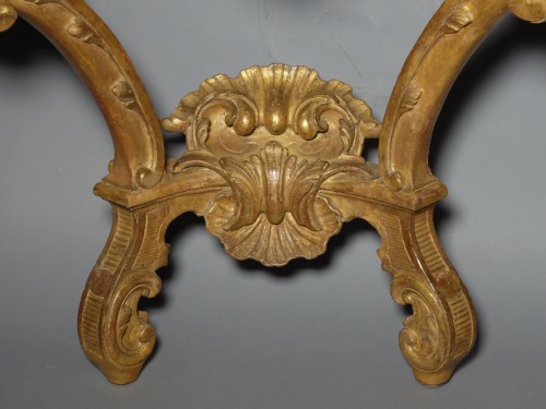 Console d'époque Régence en bois doré - Régence