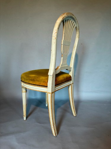 Suite de 6 chaises "à la gerbe" fin 19e siècle - Antiquités Olivier Alberteau