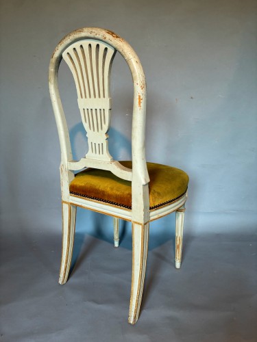 XIXe siècle - Suite de 6 chaises "à la gerbe" fin 19e siècle