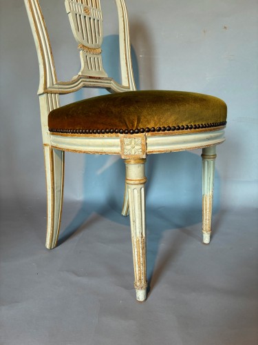 Suite de 6 chaises "à la gerbe" fin 19e siècle - Napoléon III