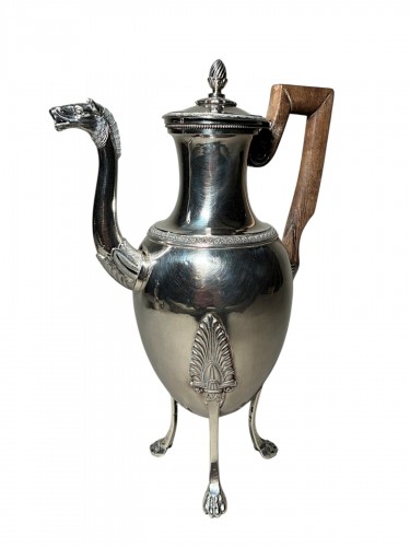 Verseuse empire en argent massif par Sixte-Simon RION