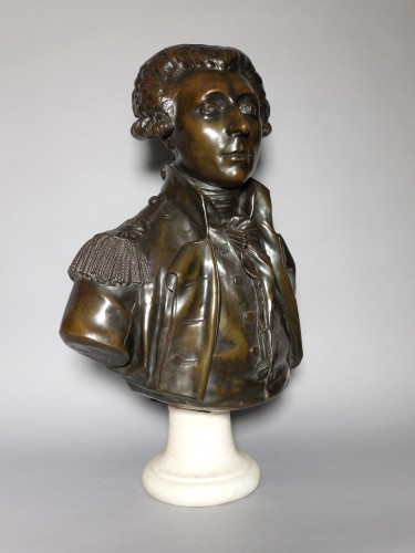 Buste du Marquis de La Fayette par Jean-Antoine Houdon - Antiquités Olivier Alberteau
