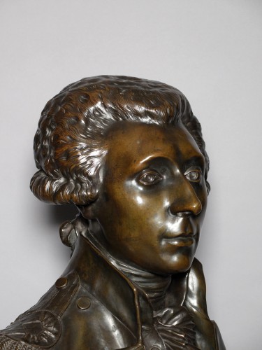 Restauration - Charles X - Buste du Marquis de La Fayette par Jean-Antoine Houdon