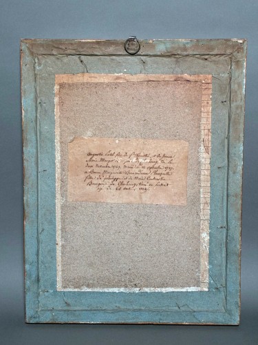 XIXe siècle - Paire de portraits de "bourgeois de Cherbourg", 1814