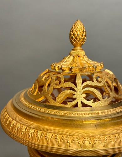 Empire - Pair of Empire period cassolettes 