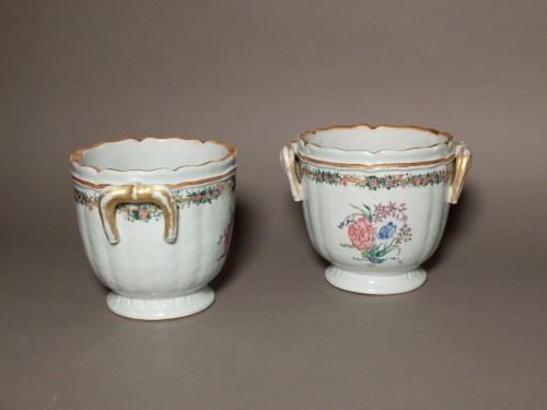 Grande terrine et sa paire de rafraichissoirs à bouteilles - Transition