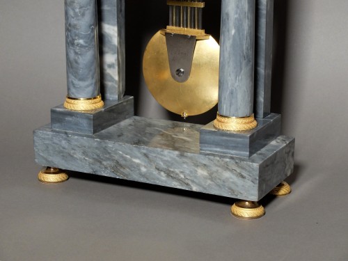 Horology  - Directoire clock in blue turquin marble 