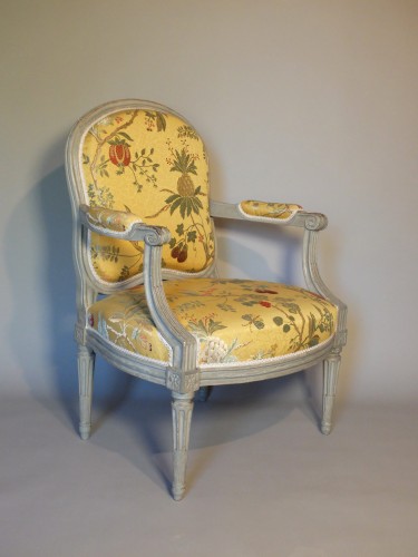 Seating  - Pair Of Louis XVI Period Armchairs "à La Reine"