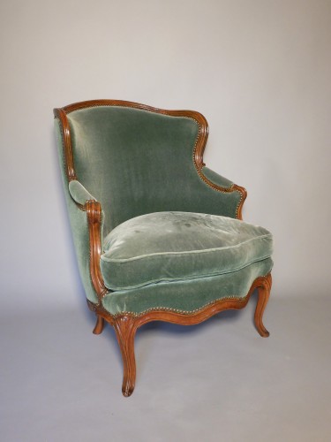Bergère à oreilles estampillée Boucault - Sièges Style Louis XV