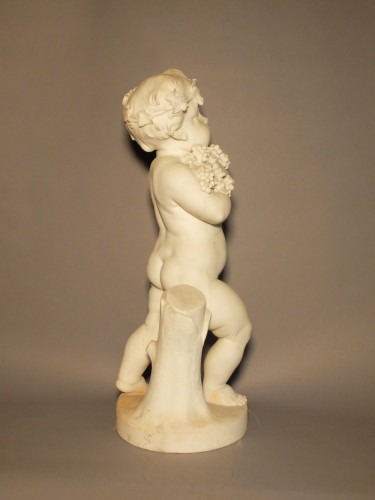Sculpture Sculpture en Marbre - Bacchus enfant -  Louis-Auguste Edmond Lévêque (1814-1875)