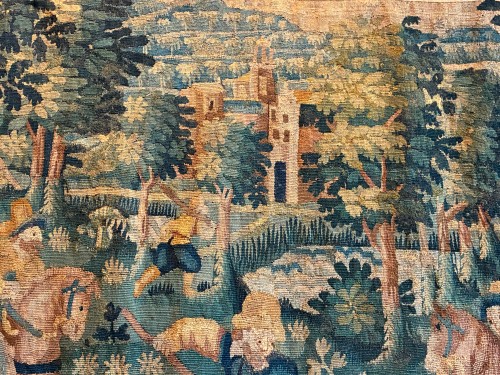 "La chasse au lion", tapisserie des Flandres, XVIIème siècle - Louis XIII