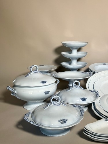 Important service de château à couronne de marquis - Argenterie et Arts de la table Style Napoléon III