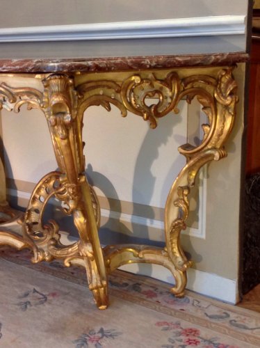 Mobilier Console - Grande console Louis XV