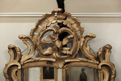 Miroir provençal d’époque Louis XV - Miroirs, Trumeaux Style Louis XV