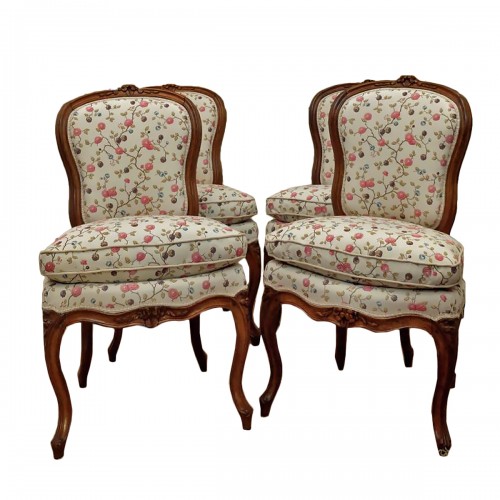 Suite de quatre chaises d'époque Louis XV