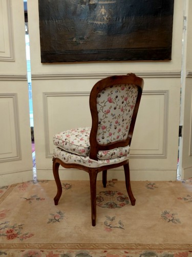 Antiquités - Suite de quatre chaises d'époque Louis XV