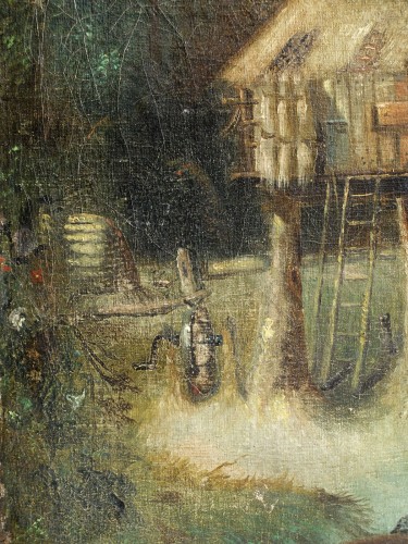 Tableaux et dessins Tableaux XVIIIe siècle - La plantation coloniale - signé Vinck