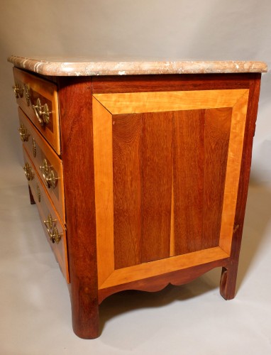 Commode rochelaise en bois massif à deux tons - XVIIIe siècle - Mobilier Style 