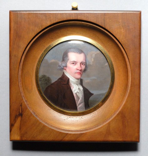 Portrait miniature de Mr Moncand Roux - Objets de Vitrine Style Empire