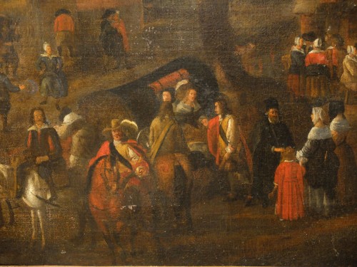 Important tableau du XVIIe siècle "Kermesse flamande" - Antiquités Olivier Alberteau