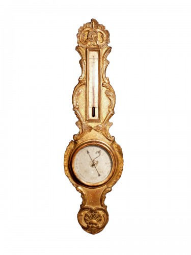Baromètre thermomètre d'époque Louis XV