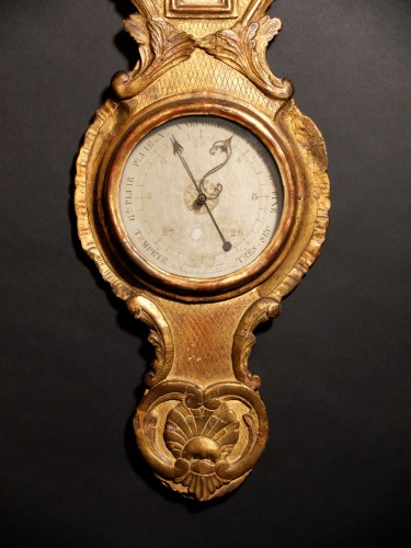 Baromètre thermomètre d'époque Louis XV - Objet de décoration Style Louis XV