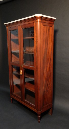 Louis XVI bookcase stamped by Joseph Stockel - Furniture Style Louis XVI