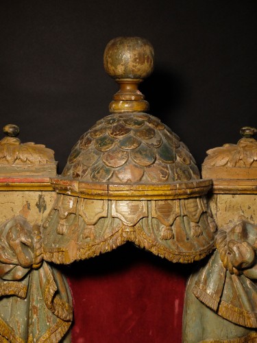 Important dais d'applique d'époque XVIIe - Objets de Curiosité Style Louis XIV