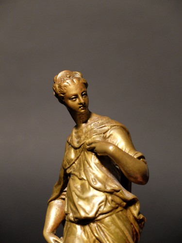 XIXe siècle - Paire de bronzes italiens - Minerve et Judith