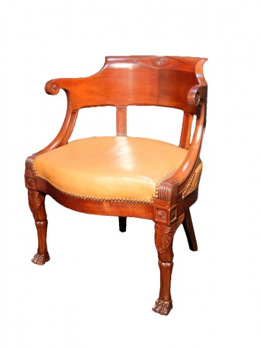 Fauteuil de bureau d'époque empire