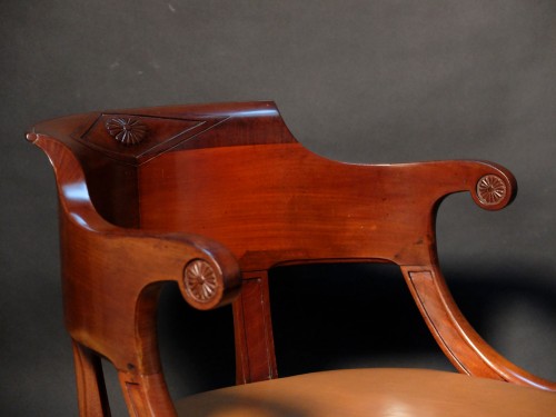 XIXe siècle - Fauteuil de bureau d'époque empire