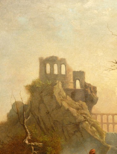 Les cascatelles de Tivoli, école française - Tableaux et dessins Style Transition