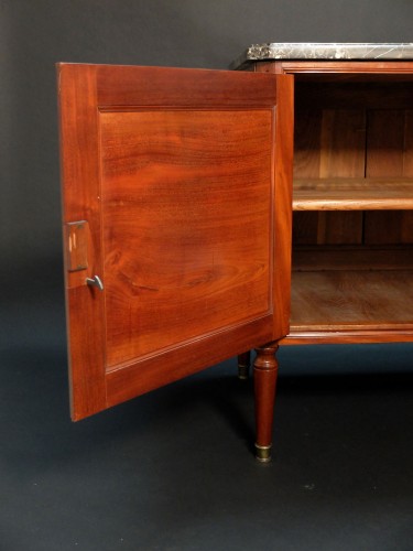 Furniture  - Low sideboard with doors, Louis XVI period 