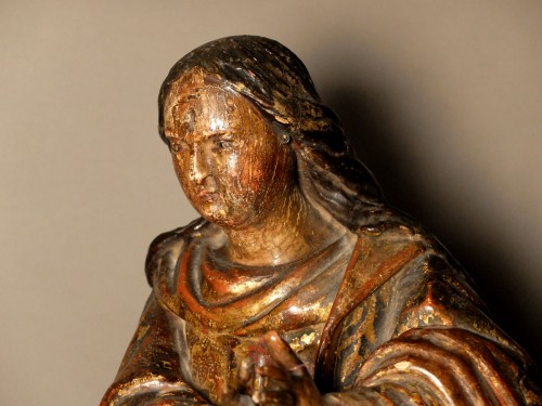 Art sacré, objets religieux  - Vierge de l'Immaculée Conception - Espagne XVIIème siècle