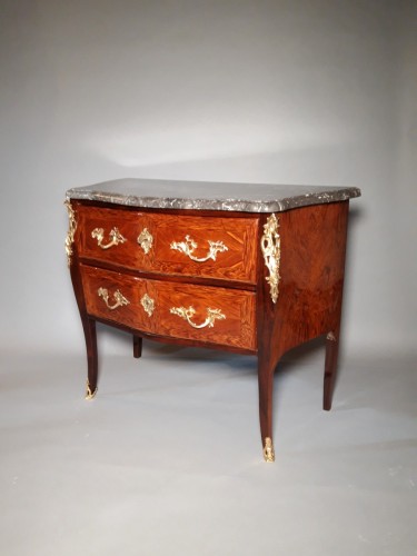 Antiquités - Commode d'époque Louis XV estampillée Jean Georges SCHLICHTIG