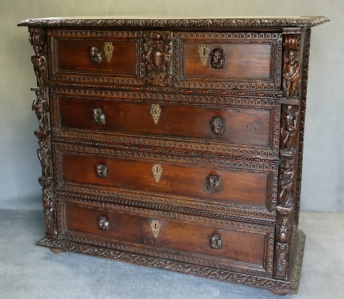 Mobilier Commode - Commode de palais "à bambocci" - Gênes, époque Renaissance