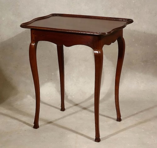 Furniture  - Mahogany cabaret and quadrille table - La Rochelle, 18th century