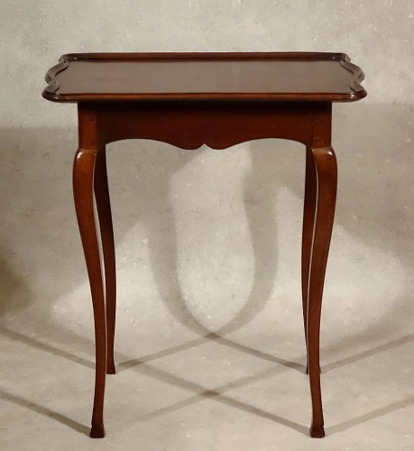 Mahogany cabaret and quadrille table - La Rochelle, 18th century - 