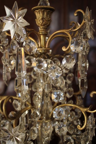 XVIIIe siècle - Paire de girandoles en cristal de Baccarat - Époque Napoléon III