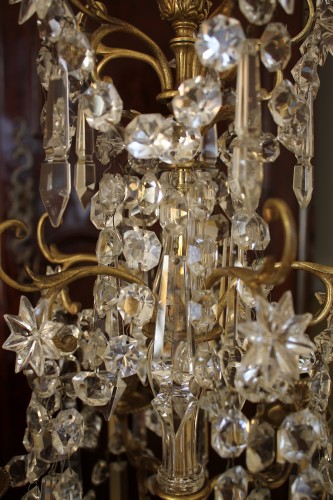 Napoléon III - Paire de girandoles en cristal de Baccarat - Époque Napoléon III